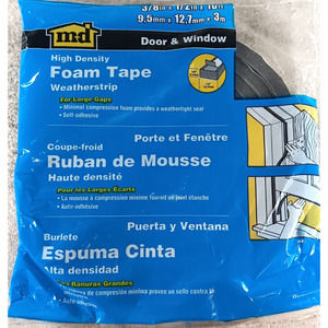 M-D Building Products Closed Cell High Density Foam Tape Brown 3/8" x 1/2" 10 ft